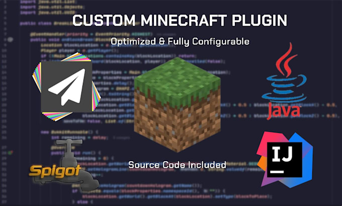 Write custom minecraft plugins for you by Solyomb | Fiverr