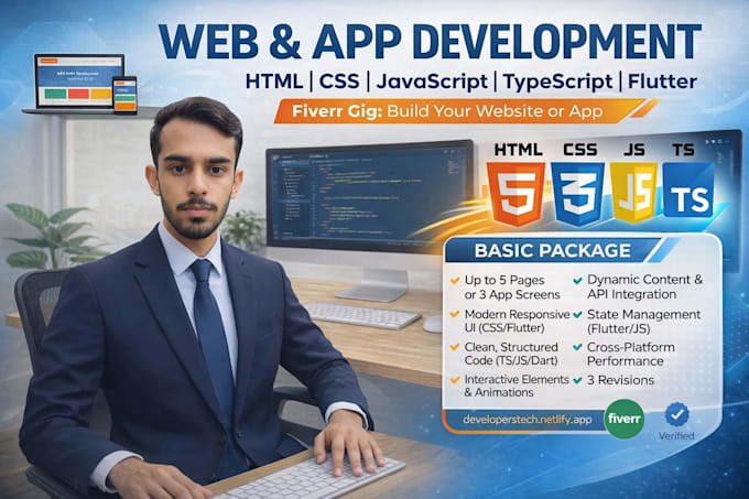 build a responsive website or flutter app