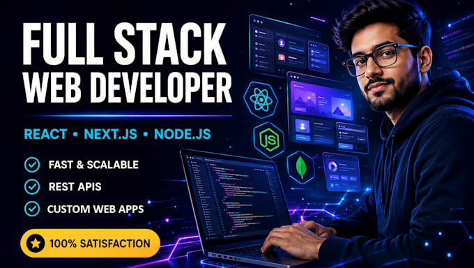 build a full stack web app or custom website using react nextjs and nodejs