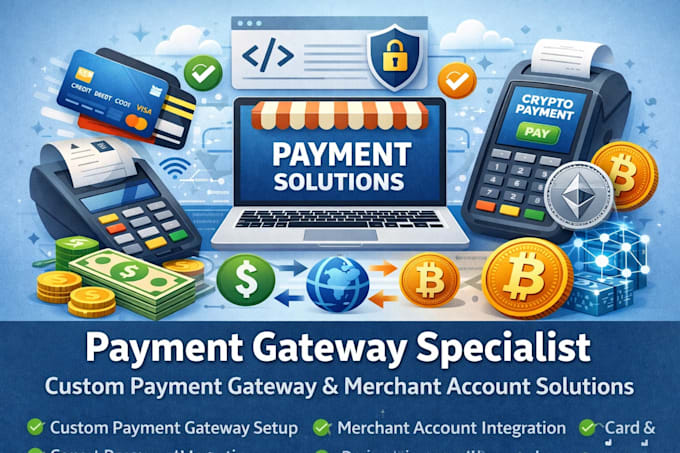create custom merchant account solution, 2d, 3d, payment, crypto, card payment