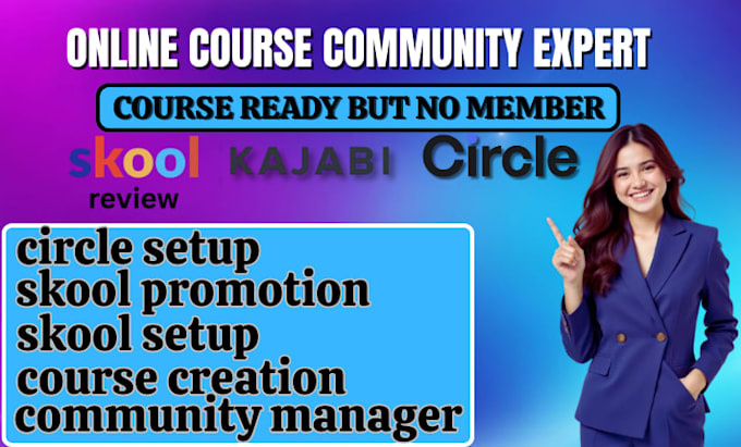 setup skool circle so community and promote skool community online course