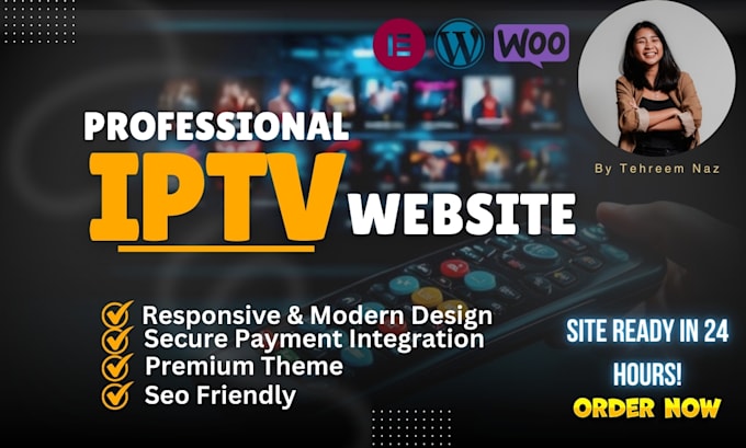create a responsive iptv website for your business