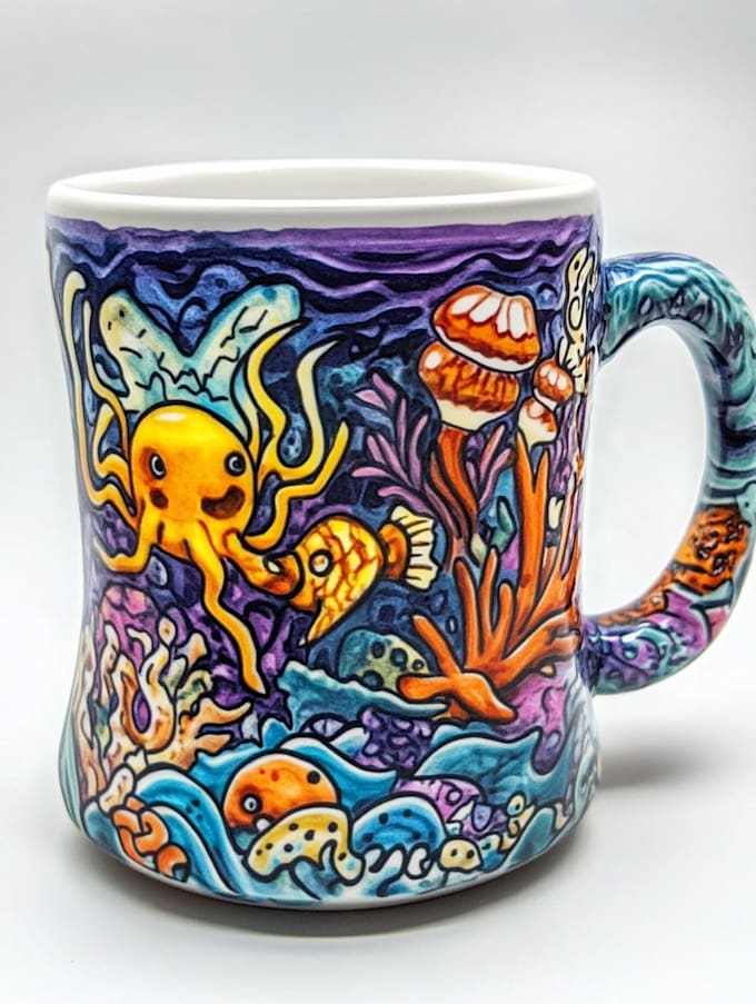 do awesome custom coffee mug design
