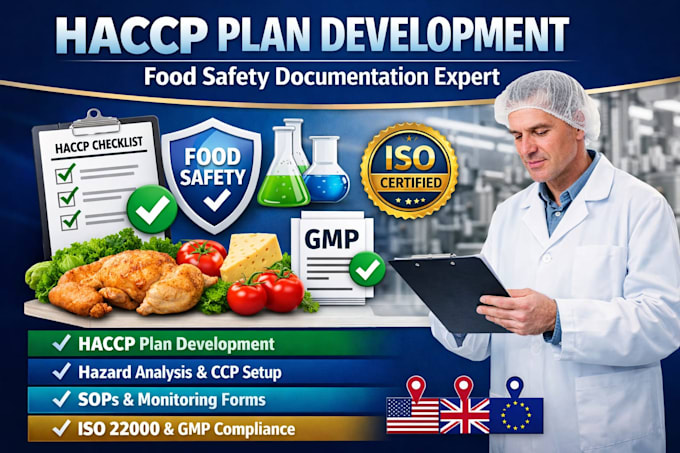 develop a professional haccp plan and food safety documentation