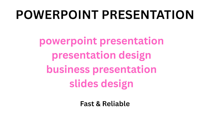 create professional presentations for your projects