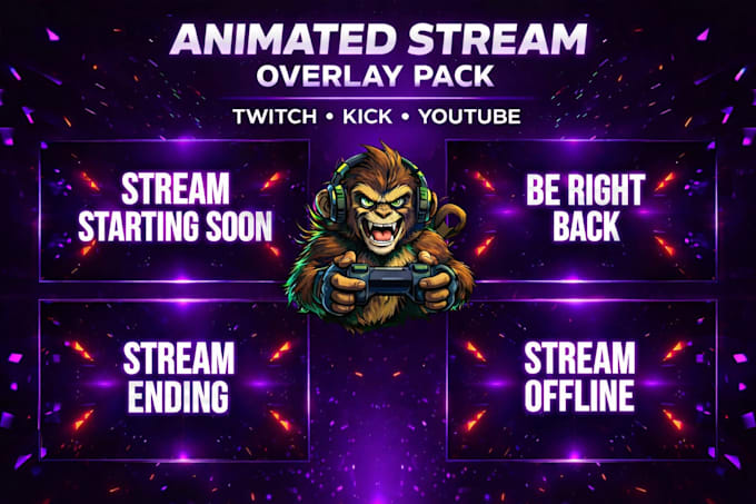 create an animated stream overlay pack