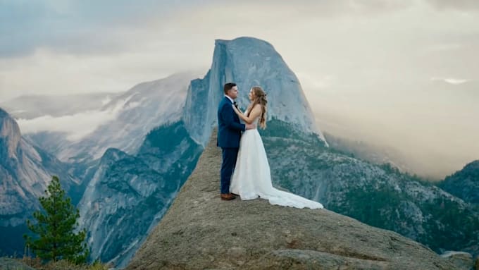 do cinematic wedding video editing , highlights and wedding film