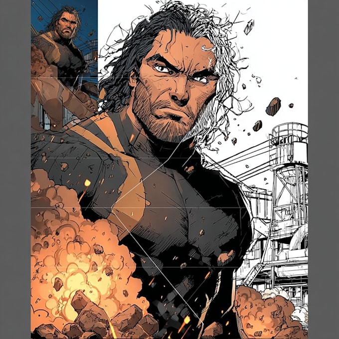 draw you dc or marvel style comic book and superhero
