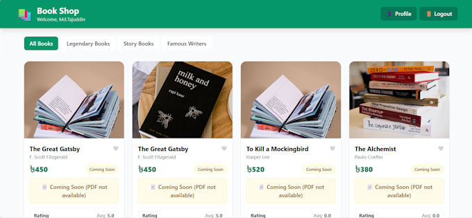 develop a digital store with admin panel