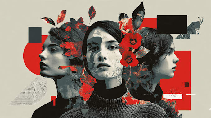 design unique digital collage art