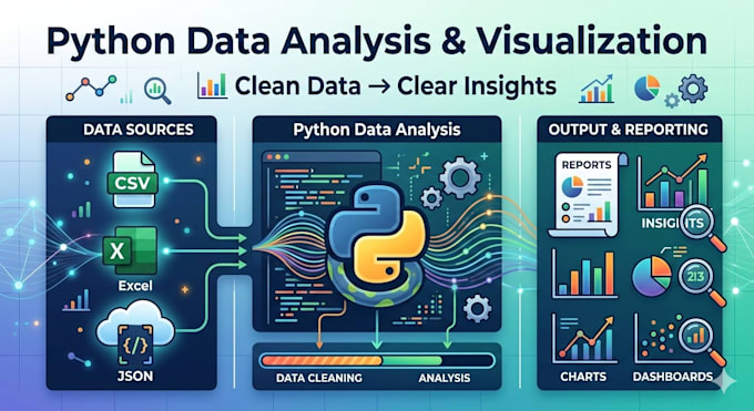 analyze your data and create python dashboards and reports
