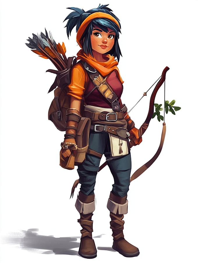 draw 2d game character or 2d game character