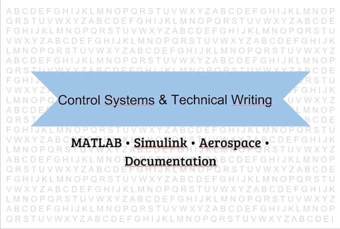 write technical articles on control systems