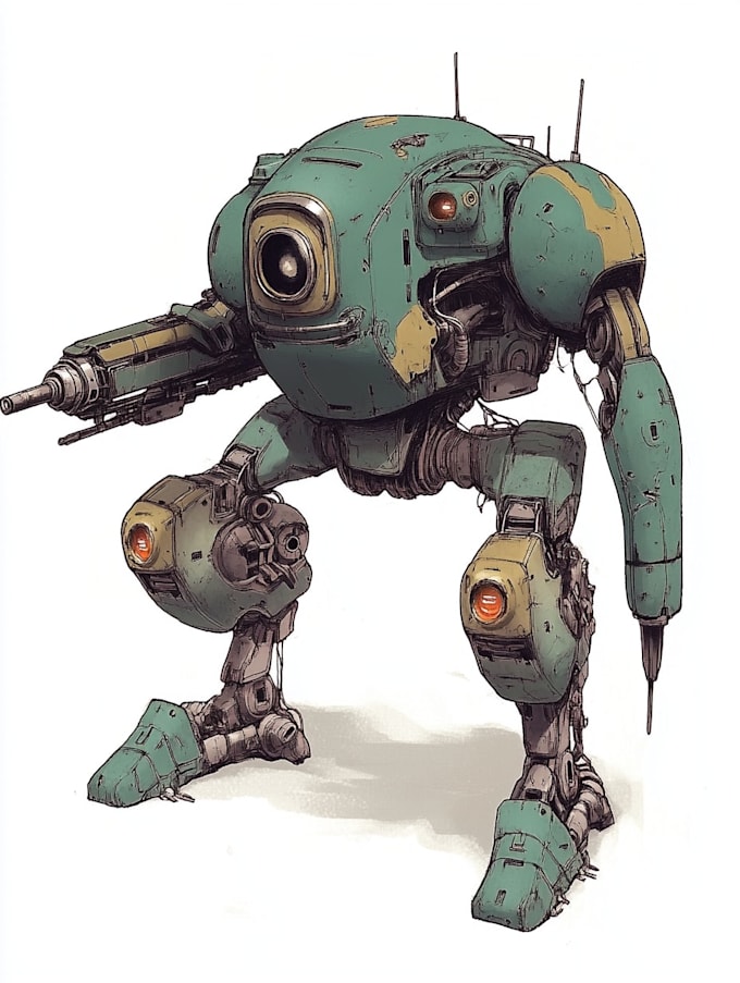 high quality robot, mecha concepts