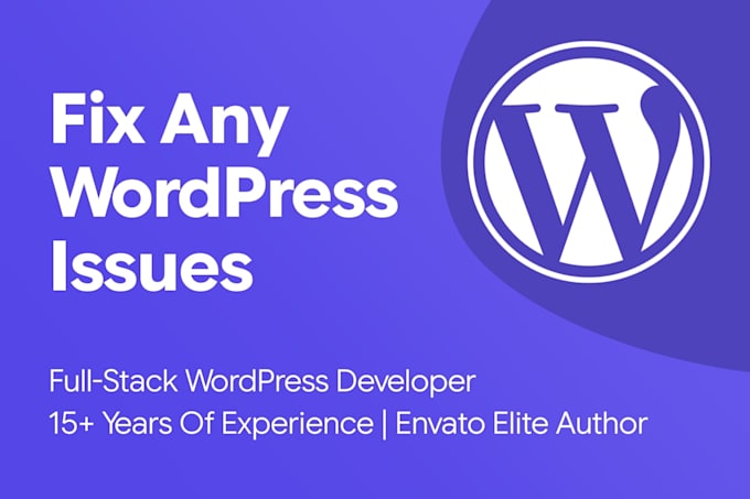 fix wordpress issues, fix wordpress error, wordpress bug fix, fix critical error