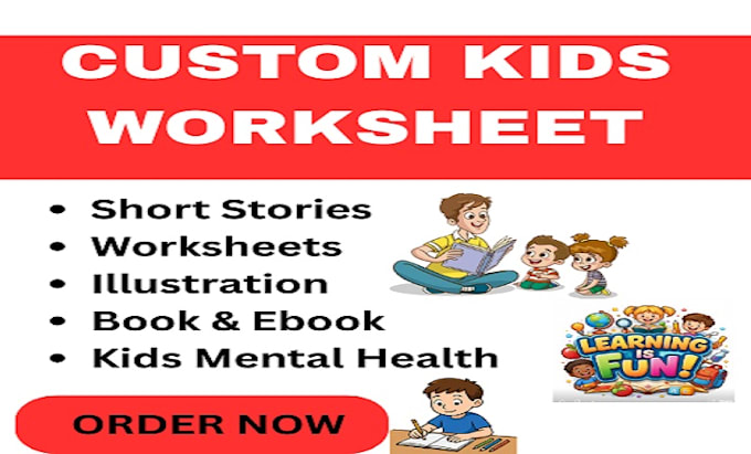 Design custom worksheets and activity book for school kids by Anthony ...