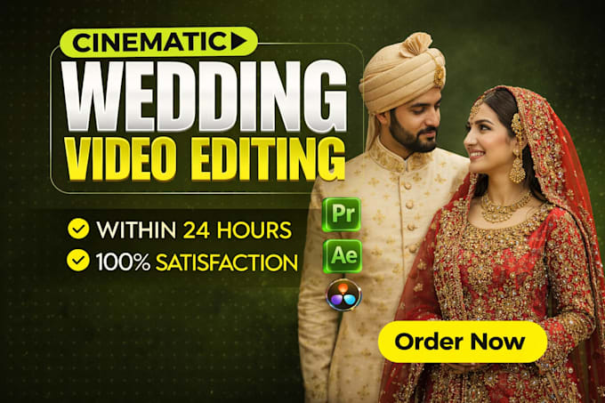 wedding video editing ,reel, highlights with in 24 hours