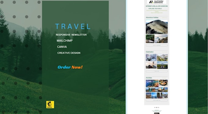do mailchimp newsletter template design