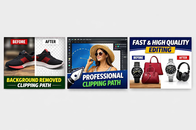 do professional clipping path and background remove using pen tool