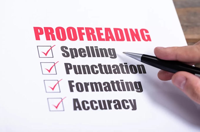 proofread , write and article or book
