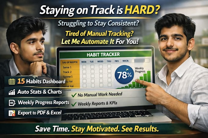 create smart excel interfaces and automated trackers