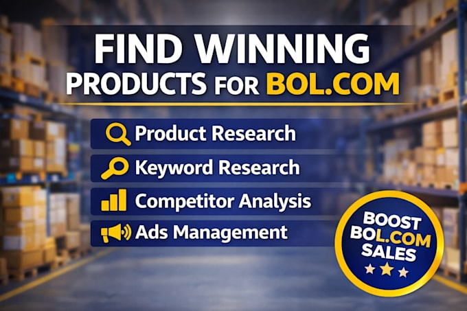 do bol com product research listing optimization and ads management