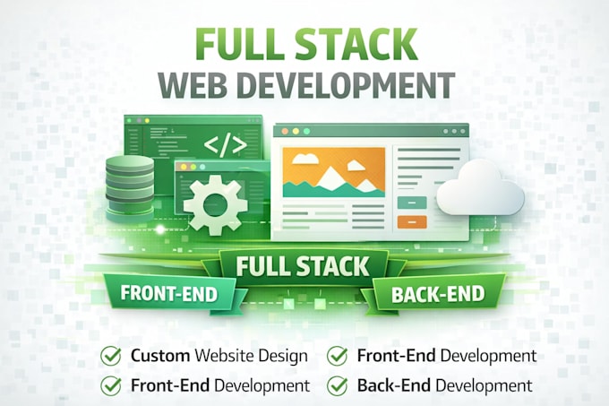build rebuild custom website development full stack front end back end developer