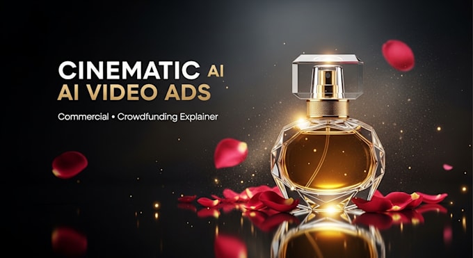 Do cinematic ai commercial video ads, crowdfunding ads, explainer video ...