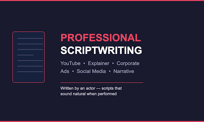 write your youtube script, video script or explainer script