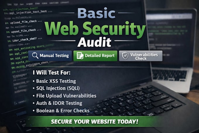 perform web security audit with detailed report
