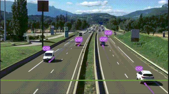 develop a realtime vehicle detection, traffic counting system using ai
