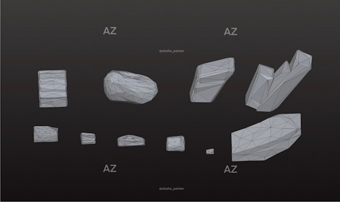 model low poly environment 3d assets for games