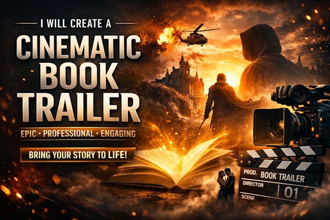 create book trailer  cinematic book trailer