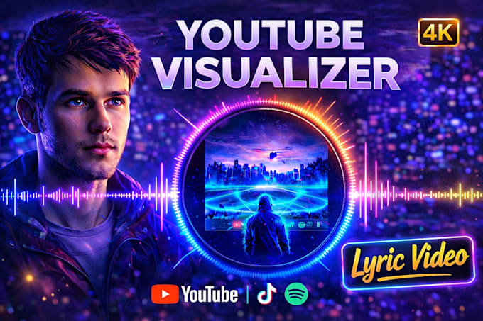 create professional youtube music visualizer for your song