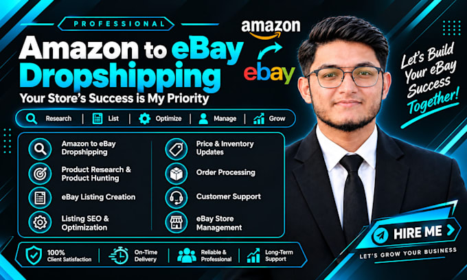 do amazon to ebay dropshipping and listing optimization