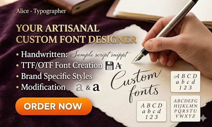 make fonts custom fonts handwritten ttf or otf modify fonts