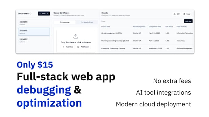 Debug and optimize your vibe coded full stack web app by Ianstewart26 ...