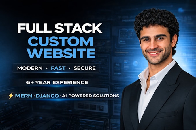 build a full stack custom business website with ai powered features