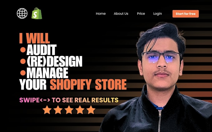 audit, review, design, redesign or manage your shopify store