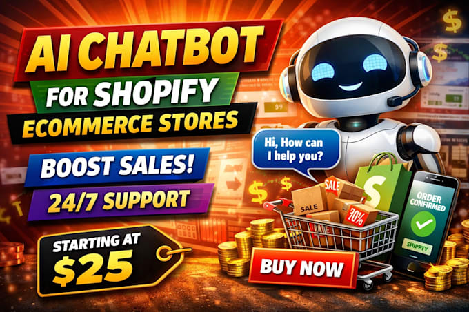 build ai chatbot for shopify ecommerce store sales