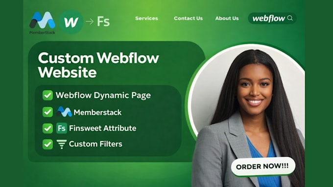 setup webflow dynamic pages custom filter webflow automation memberstack outseta