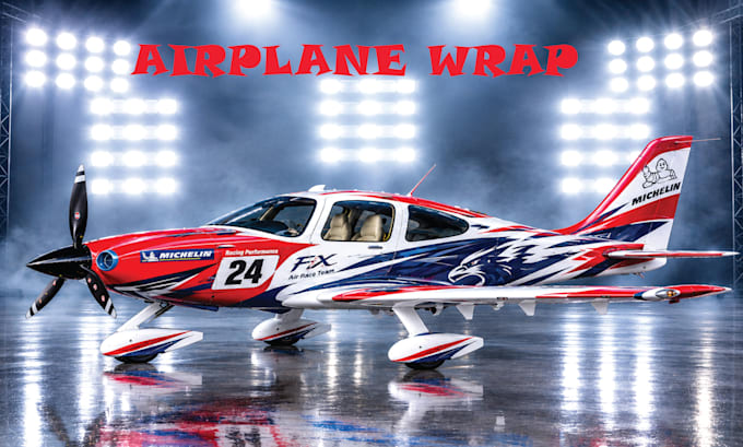 design a custom airplane wrap and aircrafts ,cars and van design and bike wrap