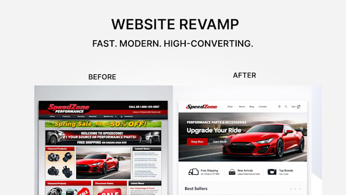 revamp your outdated website into a fast, modern, high converting site