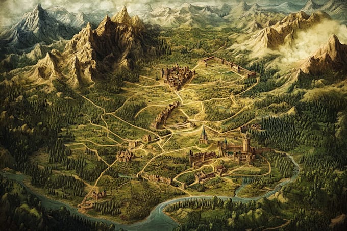 draw a map illustration for your project
