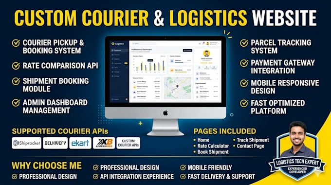 build courier pickup and booking website with courier API
