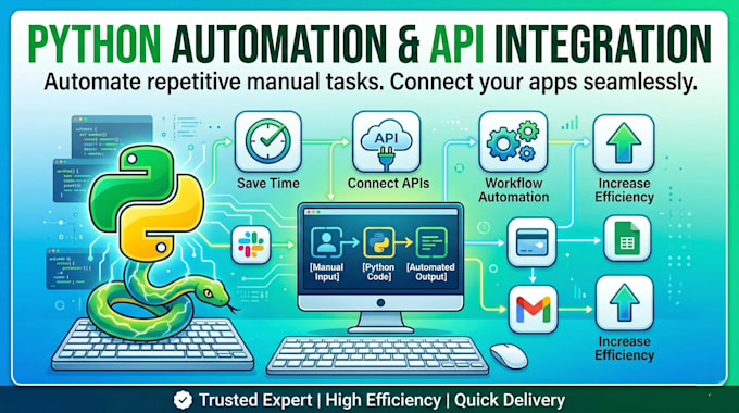 build custom python automation scripts and API integrations