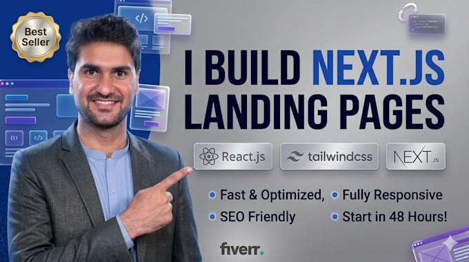 create SEO optimized react landing pages for maximum speed