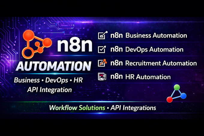 build n8n automation workflows for business devops HR and API integration