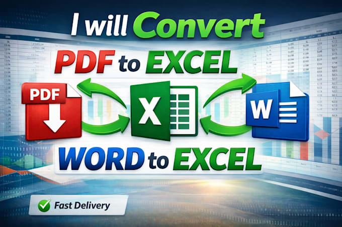 convert pdf to excel and word to excel