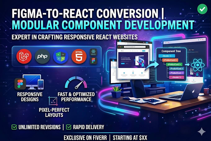 build a premium react frontend with gsap animations and figma to react